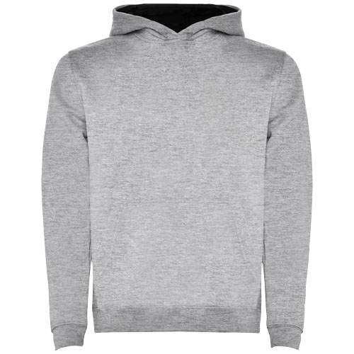 Sweat capuche 280gr promotionnel Enfant Urban ROLY Gris chiné et Noir